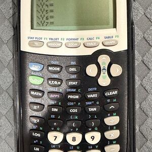LIKE NEW- TI-84 Texas Instruments Metallic Gray Calculator